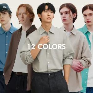 (12컬러 정해인 셔츠)(택가 79900원) 마인드브릿지 [올데이]옥스포드 오버핏 셔츠 MYWS0120