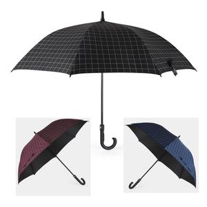 아이데이 튼튼한 대형 골프 체크 자동 장 우산/큰 의전 곡자 우산