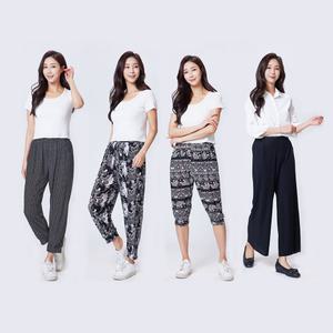 BNS 쿨 플리츠 팬츠 쿨링 냉장고 밴딩 바지 4종세트