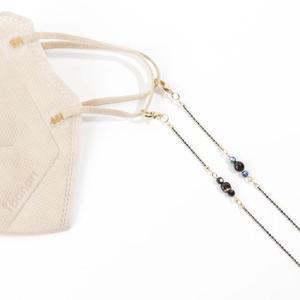 여자 원석 영롱 비즈 미러볼 마스크줄 목걸이_3