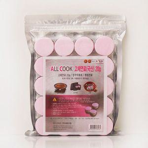 모든순간 고체연료개국산20개입 야외용연료 고체연료 캠핑연료 장작착화제 연료