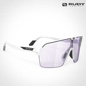 루디프로젝트 스핀쉴드 에어 화이트 매트 / 퍼플 미러+변색 SP847558-0001 스포츠 선글라스 고글