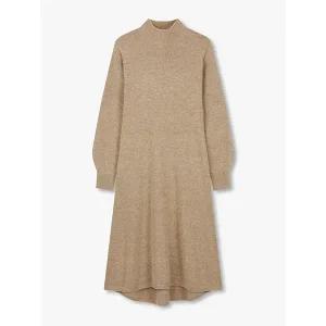 [롯데백화점]지컷 하프 터틀넥 캐시미어 니트 원피스gr[7254450101]_ELGR