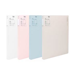 델리 누사인 파스텔 넘버링 클리어 파일 40매 NS190-40 PP A4사이즈 페이지 넘버링 색상 랜덤 발송