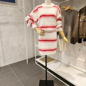 [대구백화점] [페이지플린]스트라이프 니트  스커트 세트(F4CSET503A)