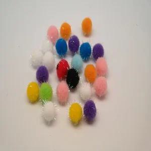 (10mm 2000입) 반짝이뿅뿅이 구성교재 반짝이칼라솜/뿅뿅이/폼폼이/뽕뽕이/재료/꾸미기/유아/미술/폼폼