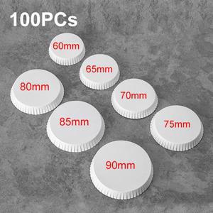 일회용 종이 컵 뚜껑 마시는 유리 차 텀블러 호텔 100PCs