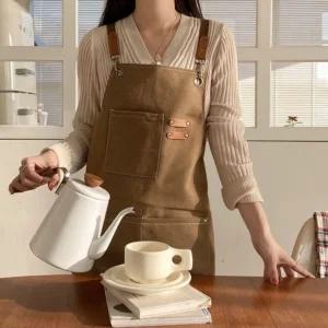 공예 카페 목공 바리스타 작업용 옥스포드 앞치마/원피스/주방/방수/허리/면/미용실/식당/미용/조끼형/미술