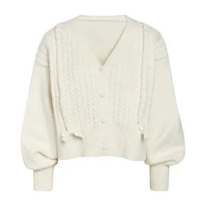 [JJ지고트](센텀시티점)브이넥 케이블 매듭 가디건 GPCN1CD511