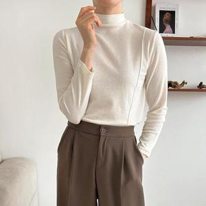 여자 앙고라니트 반목 라인 긴팔이너티 겨울 니트