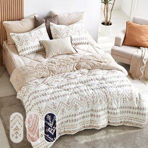 메종노아 보헤미안 극세사 이불 토퍼 베개커버 세트 Q 3색상
