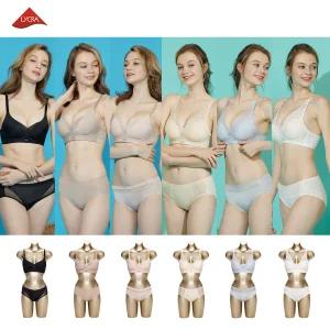 [라이크라]라이크라 노와이어 옆구리 3단 보정 홈쇼핑 브라팬티세트 2종 6+6