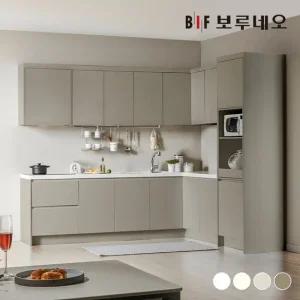 나비드 주방 싱크대 시공 ㄱ자 3.6m 멀티 수납형 E0 PET소재