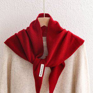 [옷자락]여자 울머플러 삼각두건 숄 8컬러 겨울 니트 머플러