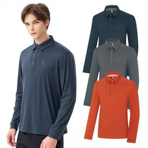 콜핑 남성 기모 등산 긴팔 카라 티셔츠 신축 보온 경량 2444TK370M