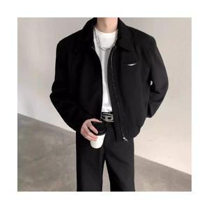 EAMT 남자 항공 점퍼 크린핏 숏자켓 추동 패딩 코트 블랙 칼라 야구복 EUNG4