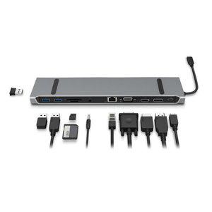 ipTIME 아이피타임 UC311Nstation 11in1 멀티포트 C타입 도킹스테이션 허브 4K 출력 기가비트 USB 3.0 DOCK