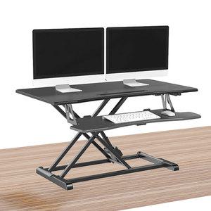 전동식 높낮이조절 스탠딩 서서하는 컴퓨터 모니터 높이조절 받침대 서서일하는 높은 책상 데스크