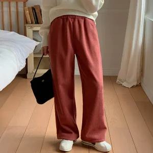 [코코블랑] 크레용 코듀로이 밴딩팬츠(후리스안감)