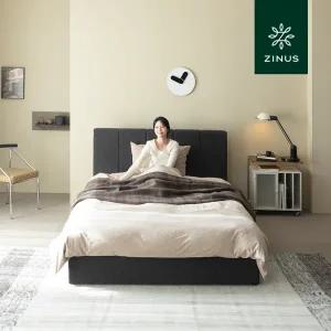 [롯데백화점]지누스 매든 저상형 침대 프레임 다크 그레이 (퀸)