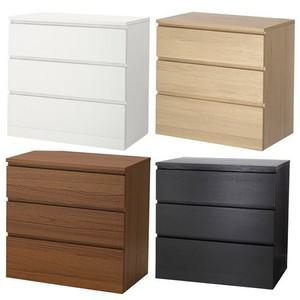 이케아 MALM 3칸서랍장 화이트