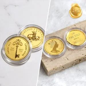 [골드피아] 24K 순금 코인 0.1g 모음 (순도 999.9)