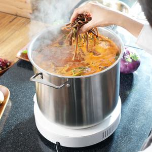 인덕션 304 스텐 깊은 곰솥 냄비 28cm 깊은냄비 3중바닥 대용량 육수 