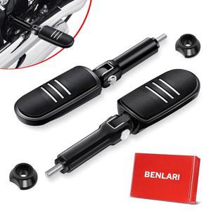 2018-2024 할리 데이비슨 소프트테일용 지지 장착 키트 스테인리스 스틸 스트림라이너가 장착된 벤라리 조수석 풋 페그 (글로스 블랙)