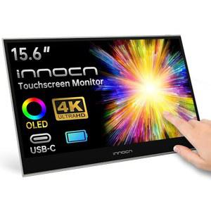 INNOCN 15.6인치 휴대용 모니터 터치스크린 4K OLED PU15 PRE USB 타입 C HDMI 외장 모니터, 노트북 PC MAC 태블릿 PS4 XBOX 호환용 스위치용 배터리 포함