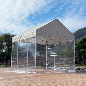 접이식 캐노피 야외 바람막이 그늘막 옥상 테라스 포장마차 운동회 행사용 메가 올투명벽면 풀세트 3X6
