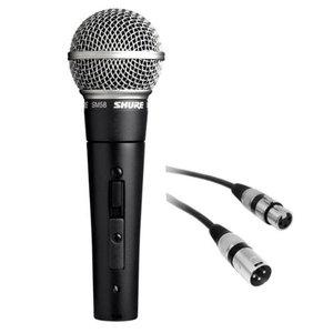 [기타]슈어 보컬마이크 SM58SK/연결케이블선 (XLR-XLR)-5M / 유선홀더포함