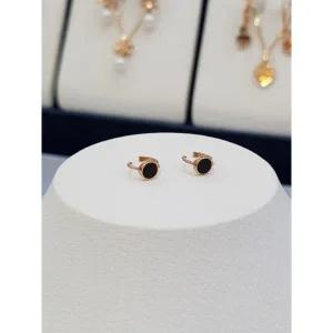 14k 금 오닉스 원터치 귀찌 링귀걸이 12GWH1372 귓바퀴 귓볼 이어커프 심플