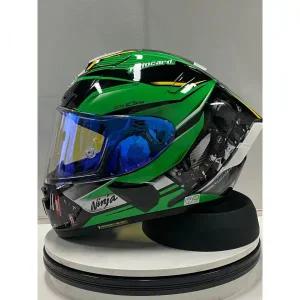 오토바이 헬멧 바이크 라이더 스쿠터 하이바 SHOEI X 14 X-14 주년 기념 에디션 녹색 풀 페이스 레이싱 Cas