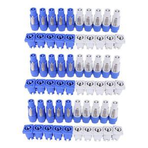 뉴트리크 파워콘 A 타입 NAC3FCA NAC3MPA 1 플러그 패널 어댑터, 플라스틱 세트당 30