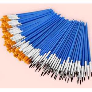 브러시 벌크 학생용 500개 200개 미대입시 플랫 작은 짧은 미술학원 대용량