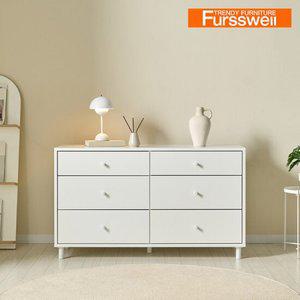 퍼스웰 유로 E0 칸칸이 1200와이드 3단6칸서랍장(UT_014)