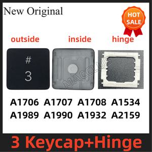 호환 맥북 프로용 3 숫자 키 캡 Retina A1708 A1706 A1707 A1989 A1990 A1534 A2159 키보드 케이스 힌지