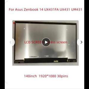 노트북 LCD 스크린 어셈블리 Asus Zenbook 14 UM431D UM431DA UX431FA UX431 UX431F UX431DA 백 커버 포함
