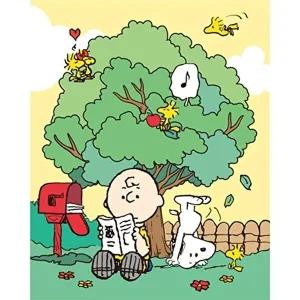 [셀러허브 패션][JHQS8I21_4B]DIY 그리기 페인팅 스누피 LOVE LETTER 40X50