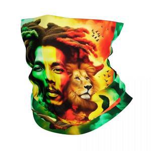 맞춤형 자메이카 레게 락 밥 말리 반다나 넥 워머 남녀공용 겨울 스키 튜브 스카프 각반 페이스 커버