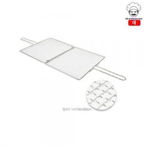 생선구이그릴(대) 사각 겹석쇠 스텐