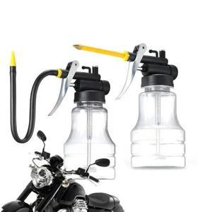 바이크 오토바이 오일러용 투명 오일 캔 윤활유 플라스틱 기계 펌프 고압 그리스 건 250ml