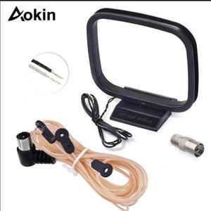 FM 다이폴 안테나 75 Ohm 실내 라디오 블루블루라이트투스 홈 스테레오 수신기 AV 용 루프