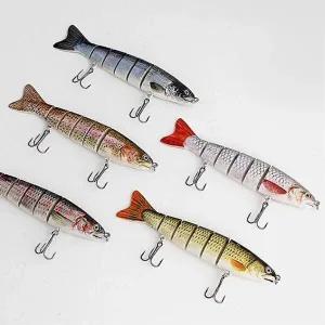 [셀러허브 패션][JHQSRMPL_52DF]히트피싱 6단 관절 루어 5p세트