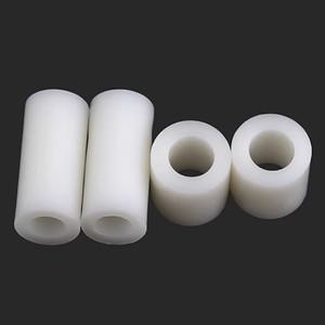 ABS 비 나사산 스페이서 절연 와셔 원형 스탠드오프 지지대 ID M5 M6 흰색 플라스틱 나일론 기둥 9mm