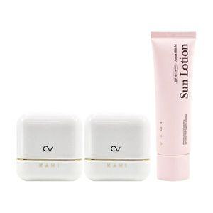 [NS홈쇼핑]KAHI 가히 캐비어 선스틱 2개+아쿠아 쉴드 선로션(선크림)[35083274]