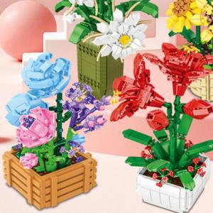 꽃블럭 플라워블럭 조립 장난감 나노 블럭