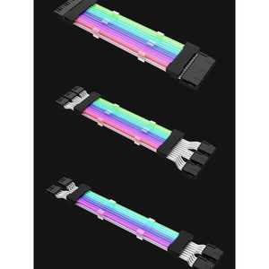 RGB 슬리빙케이블 네온컬러 스트리머 커스텀 튜닝 GPU 스트라이머 컴퓨터 꾸미기 플러스 전원 메인보드