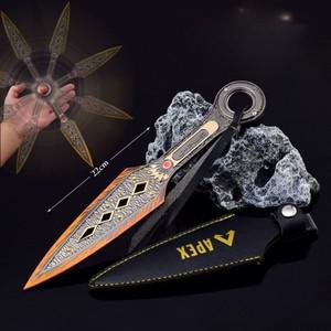 발로란트 무기 칼 에이펙스 레전드 가보 무기 레이스 쿠나이 회전 게임 금속 모델 카타나 닌자 검 근접 모