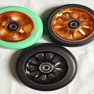 스턴트 스쿠터 바퀴 교체 휠 링 빨강 녹색 프로 100x24 m 12 검정